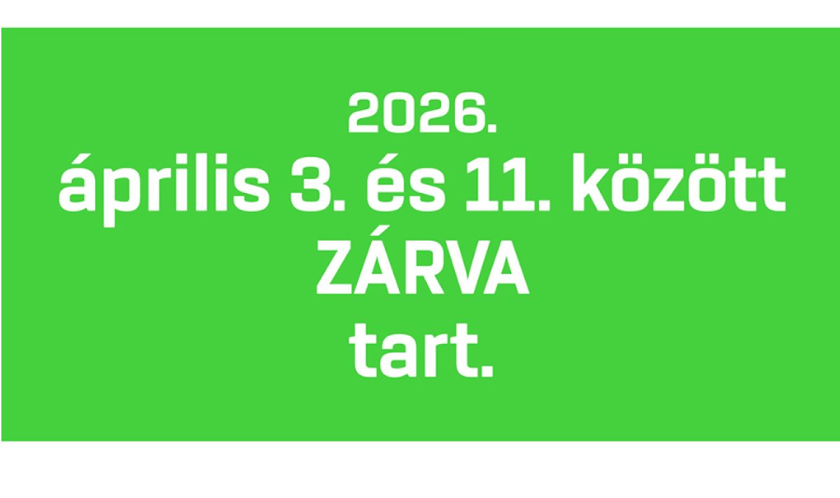 Nyitvatartás változás