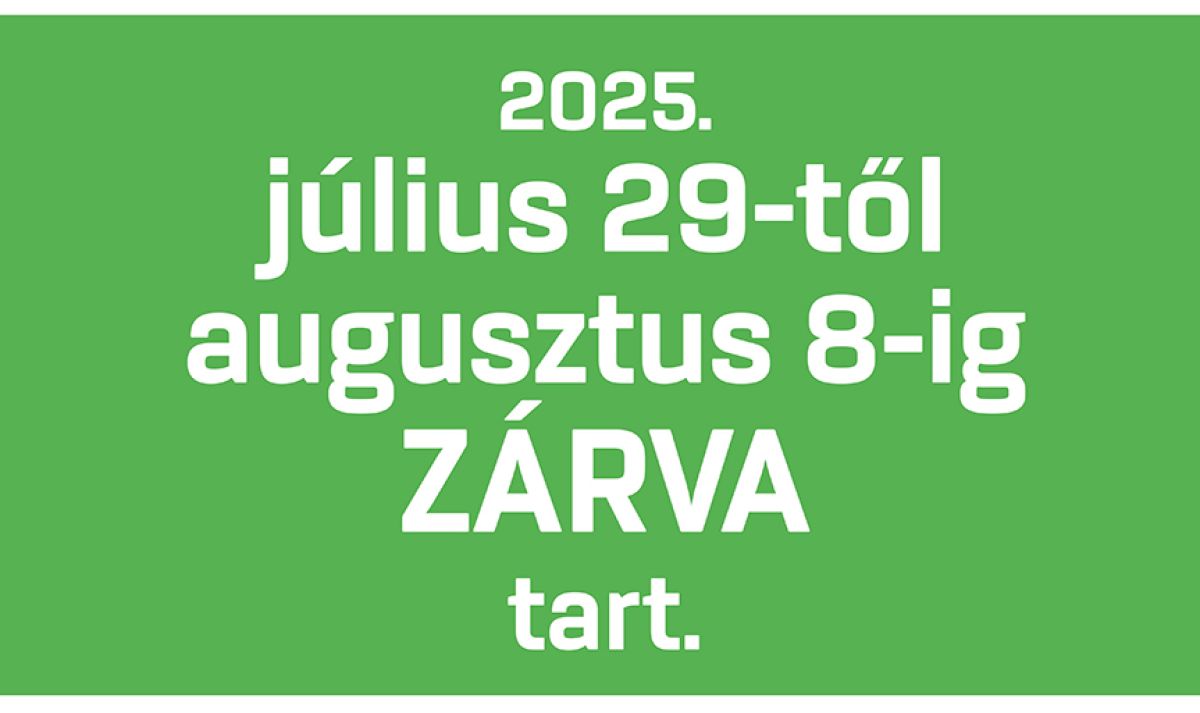 Változik a Gárdonyi Géza Művelődési Ház nyitvatartása