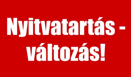 Szombaton zárva a park!