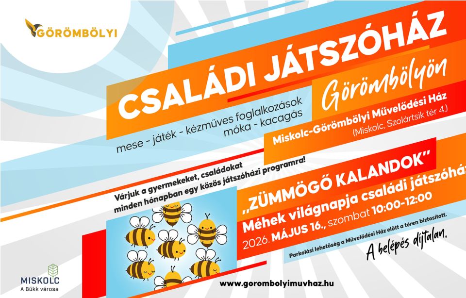 „Zümmögő Kalandok” – Méhek világnapja családi játszóház