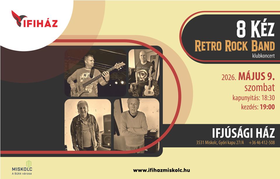 8 Kéz Retro Rock Band klubkoncert