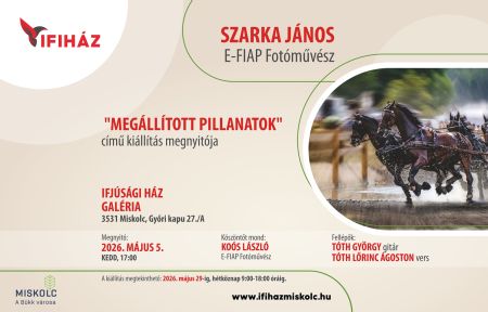 Szarka János E-FIAP Fotóművész  "Megállított pillanatok " című kiállítás megnyitója